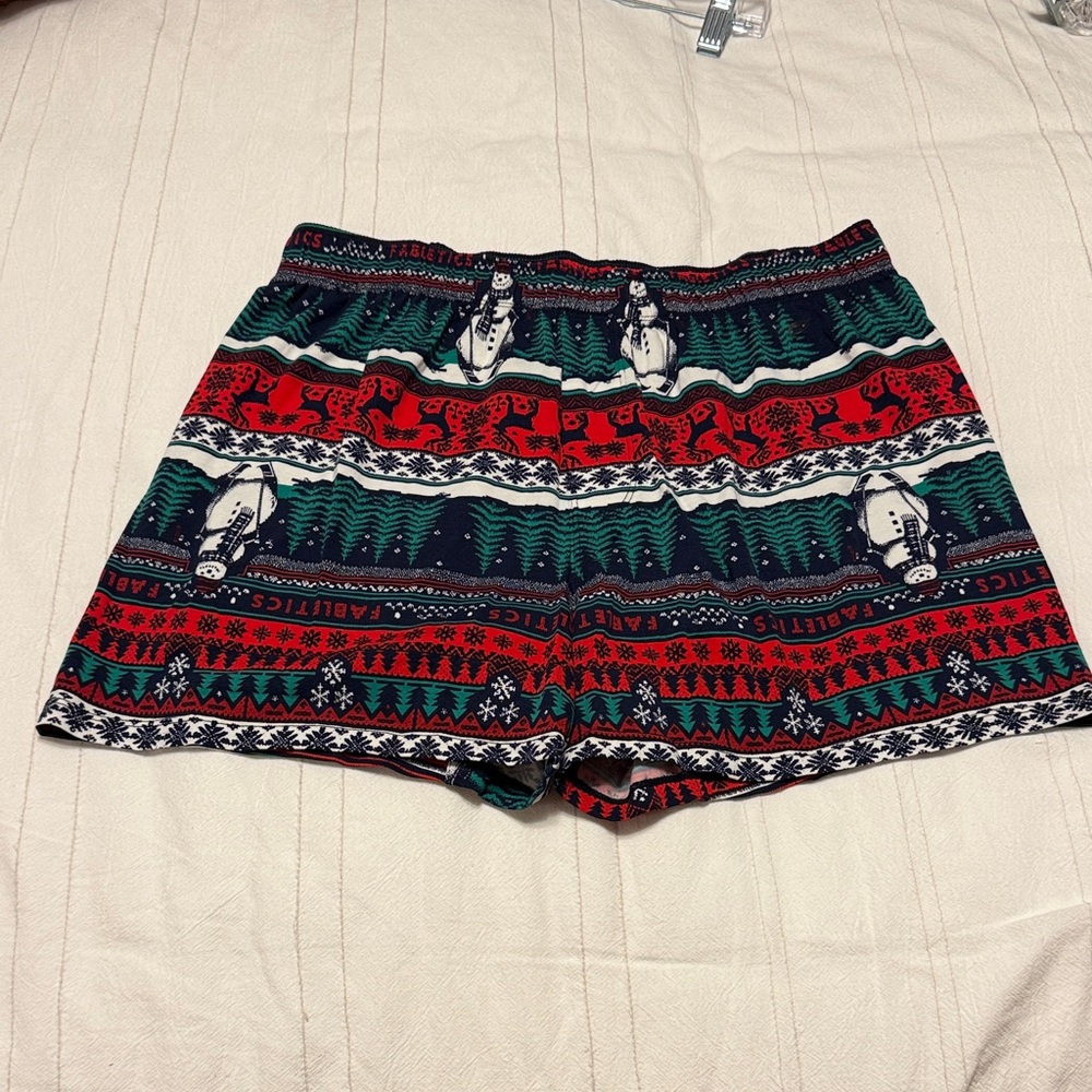 Fabletics Men's Holiday Print Boxer Shorts Size Medium NWOT - Lounge Underwear